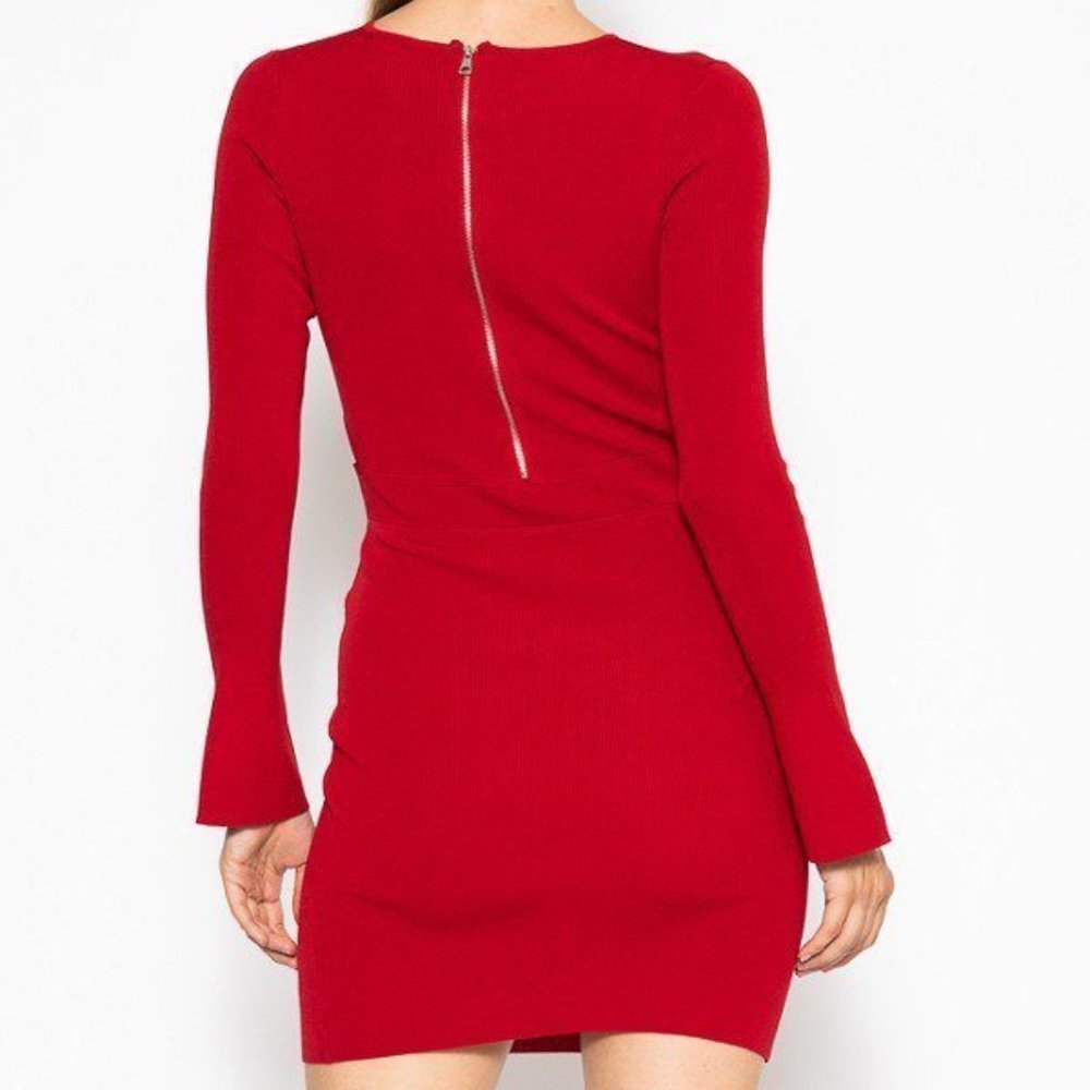 Bodycon Knit Sweater Dress - Picture 4 of 4